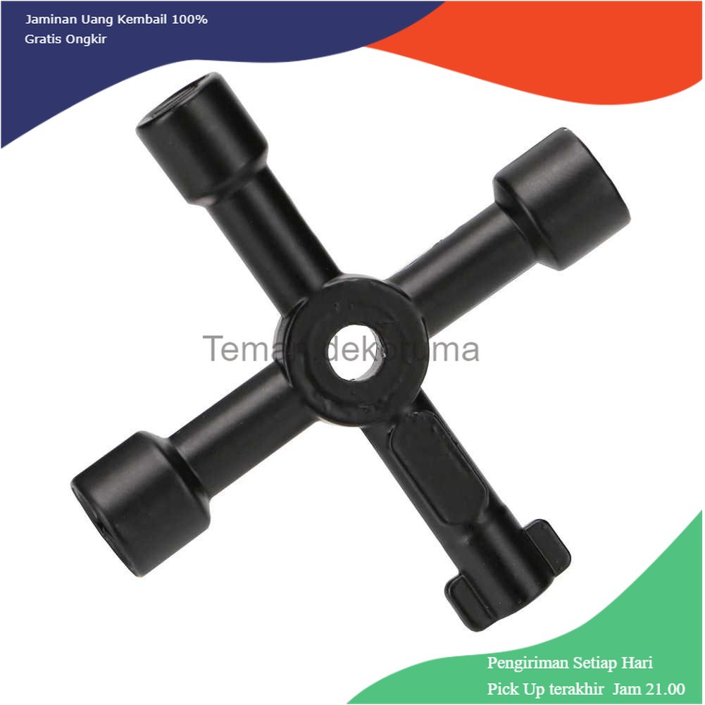 TD - PR2 DIHAKI Kunci Pas Multifungsi 4in1 Elevator Cross Triangle Key - LXX3116
