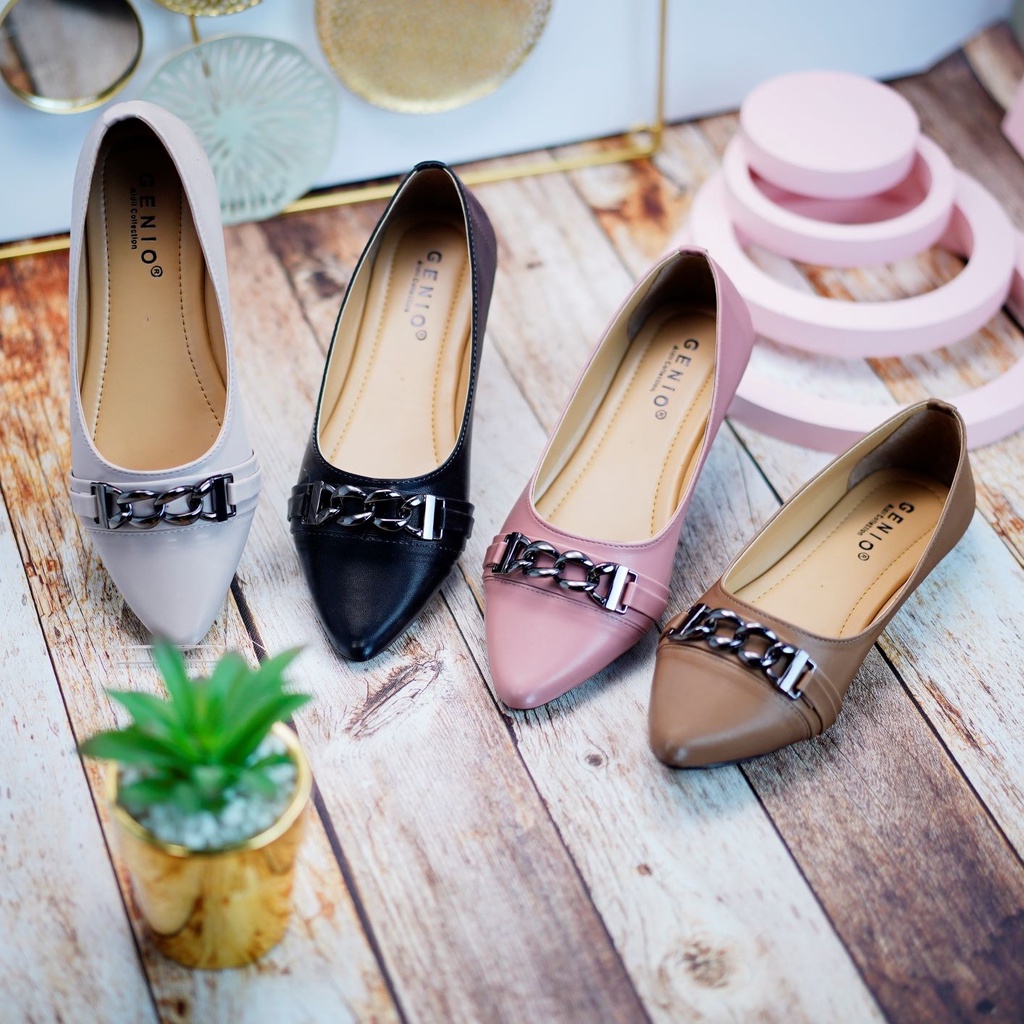 FLAT SHOES SEPATU WANITA GENIO ZA 49