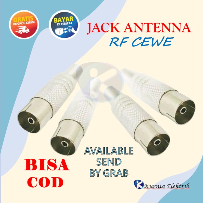 Jual JACK ANTENA TV RF CEWEK JACK CONNECTOR COLOKAN ANTENA TV Shopee
