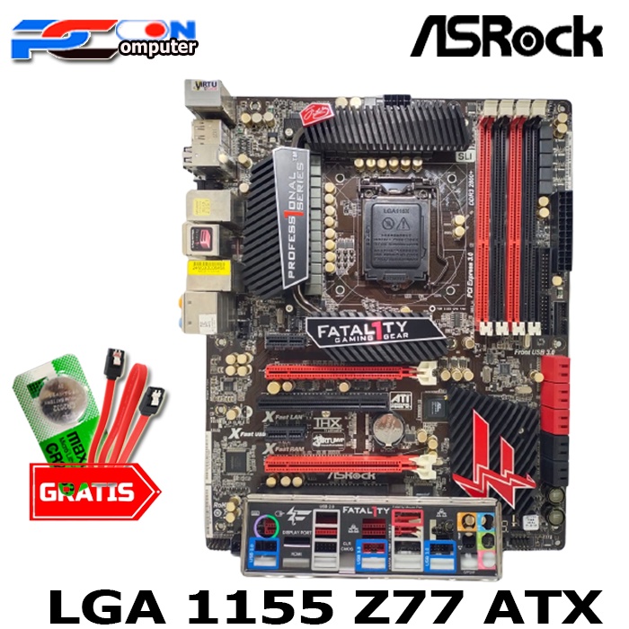 Mainboard Mobo Motherboard Z77 ATX Soket LGA 1155 ddr3