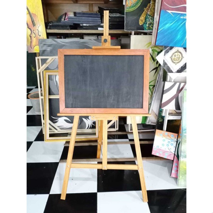 

Papan Sfy Papan Tulis Hitam Stand 50X70 Cm Black Board 70X50 By Rafalio