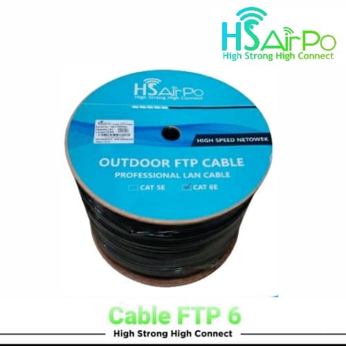 HSAirPo HS-FTP6EOD Kabel LAN Network STP FTP Outdoor Double Jacket Cat 6 Cat6 Cat 6e Cat6e HS AirPo FTP6EOD N1