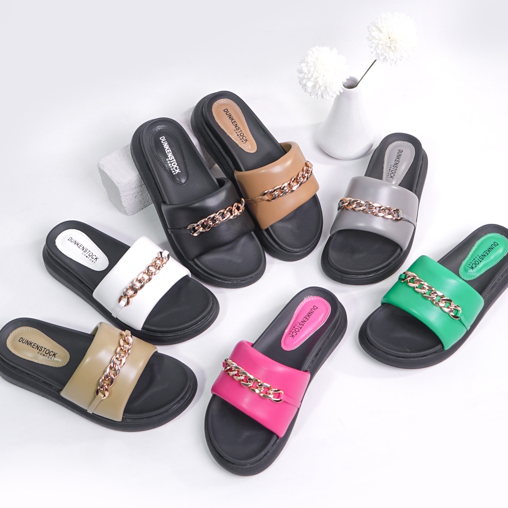 DUNKENSTOCK TIPE LEONA Sandal Kokop Selop Wanita Stylish Dan Nyaman