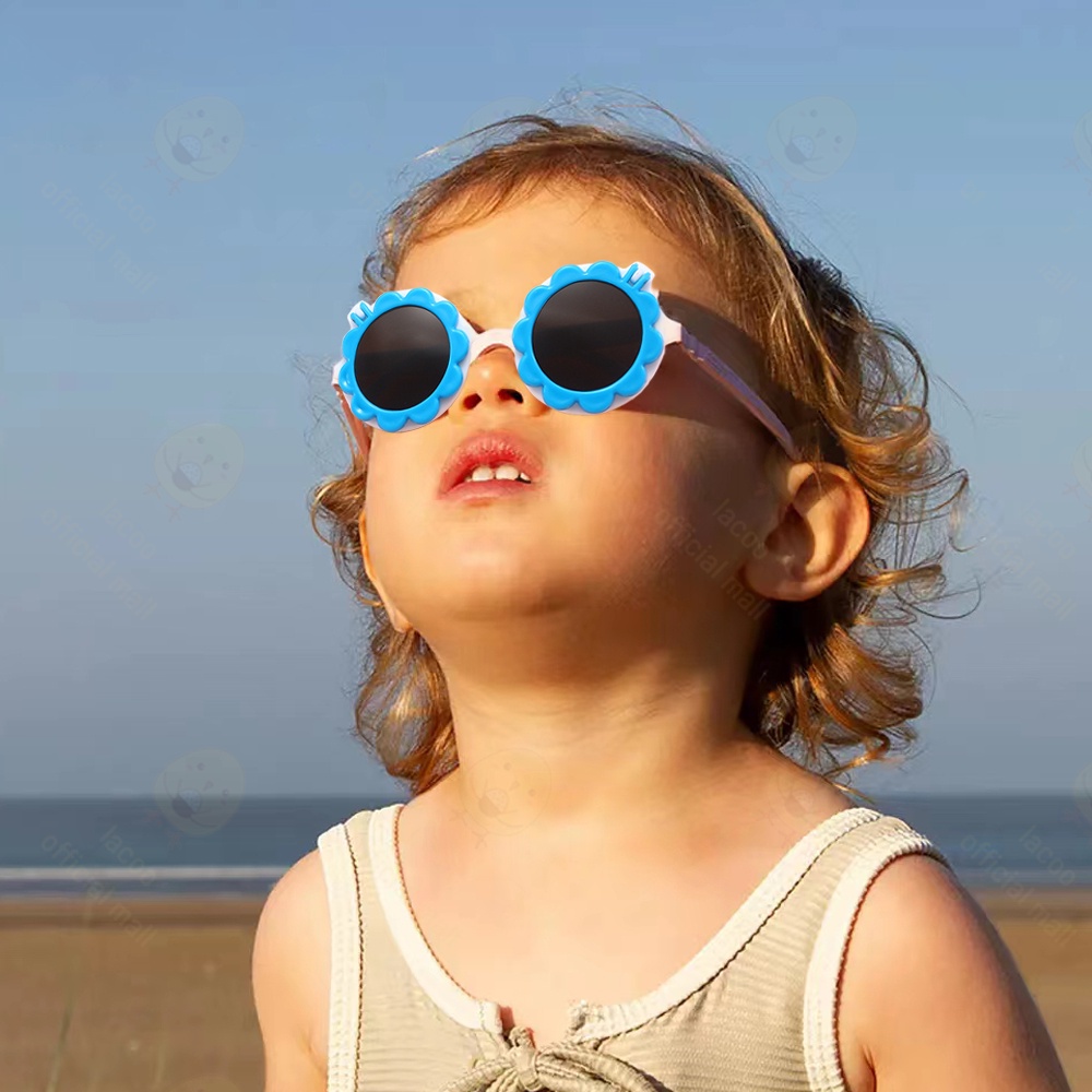 Lacoo Kacamata anak lucu Kacamata hitam bayi anak 0-8 Tahun Sunglasses anak import