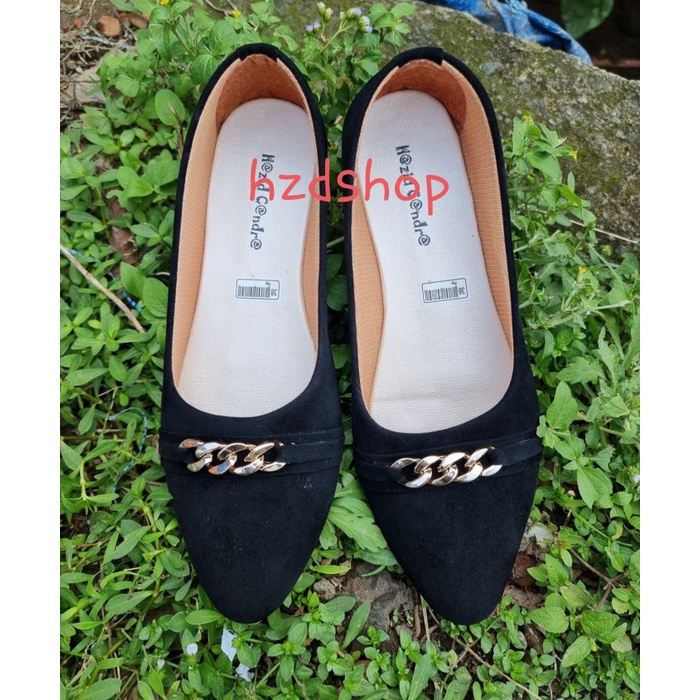 sepatu wanita/Others/flat shoes wanita/sepatu flat shoes wanita - Hitam, 36