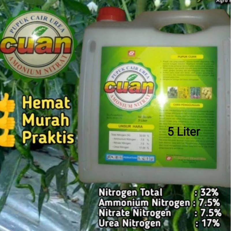 CUAN pupuk urea cair kemasan 5 liter