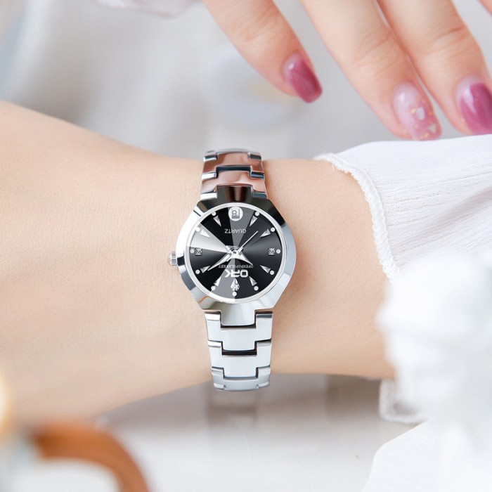 Watch Opk Jam Tangan Wanita Original Branded Cewek Anti Air Rantai Kuarsa