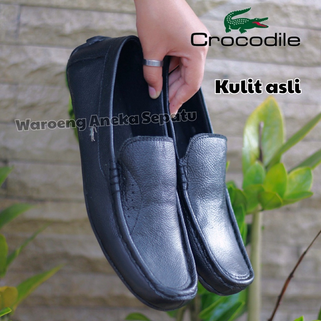 Sepatu slip on Crocodile cleno sued ,Sepatu slop slip on pria ,Sepatu santai murah ,Sepatu Pria mura