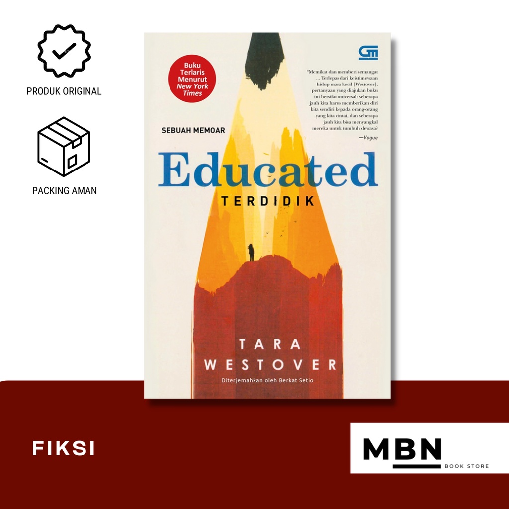 buku TERDIDIK (EDUCATED) - SEBUAH MEMOAR ori