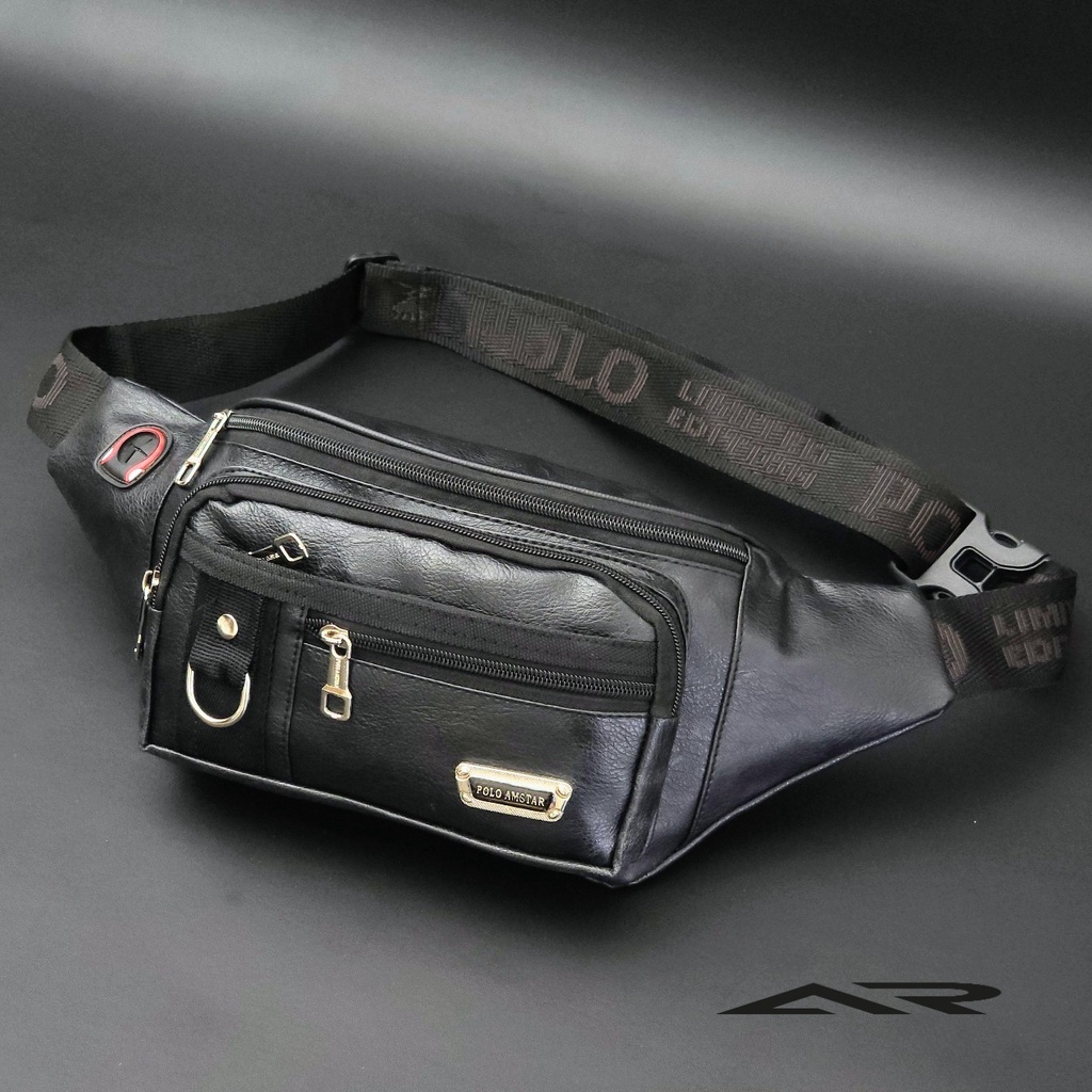 Tas Selempang Pria Multi Fungsi Waistbag Original POLO AMSTAR Model Terbaru-6