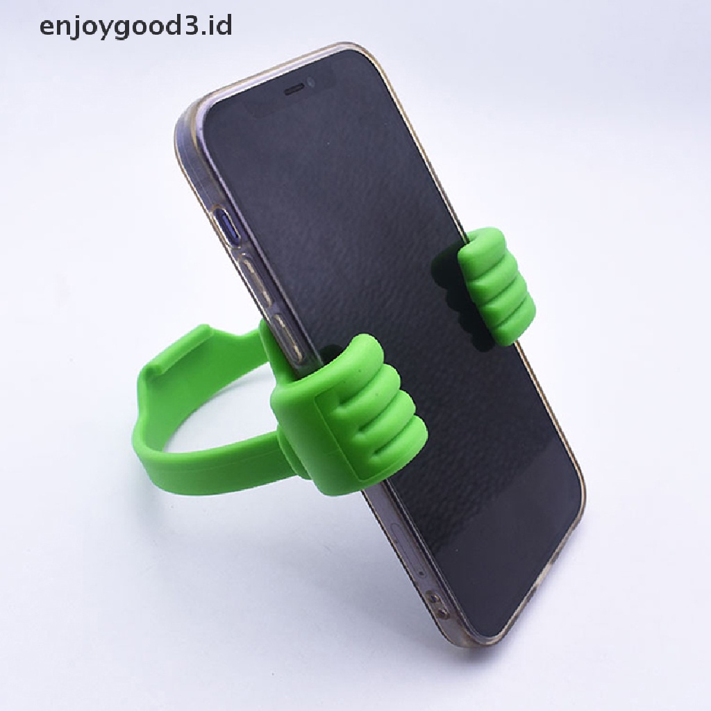 Stand Holder Ponsel Portabel Bahan Plastik Aneka Warna Dapat Disesuaikan Untuk iPhone Xiaomi Samsung