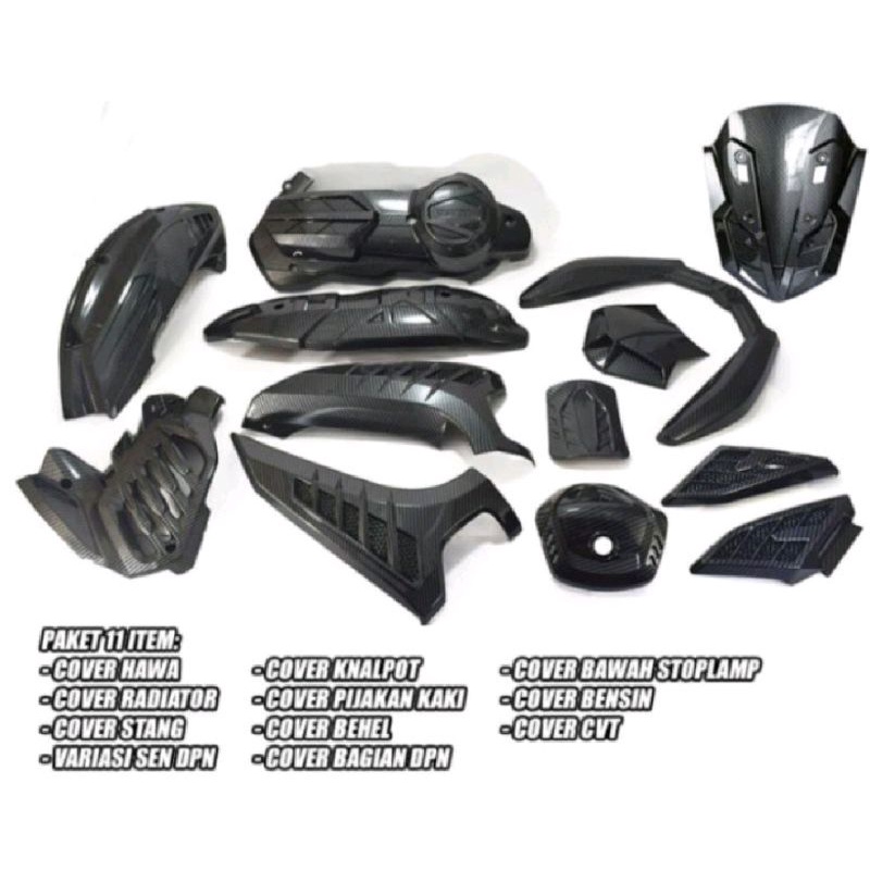 Variasi Yamaha All New Nmax / Nmax New 2020 - 2022 Carbon Nemo