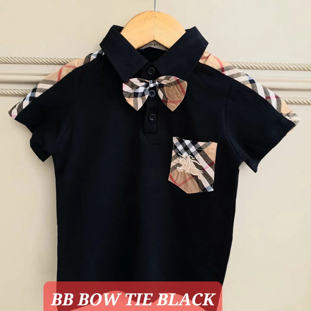 BAJUKIDDIE BB BOW TIE POLO TOP KAOS KERAH PESTA ANAK COWOK FASHION IMPORT