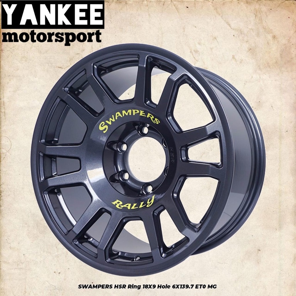 Velg Mobil Pajero, Pajero Sport, Strada, Triton, Terrano Ring 18 HSR SWAMPERS