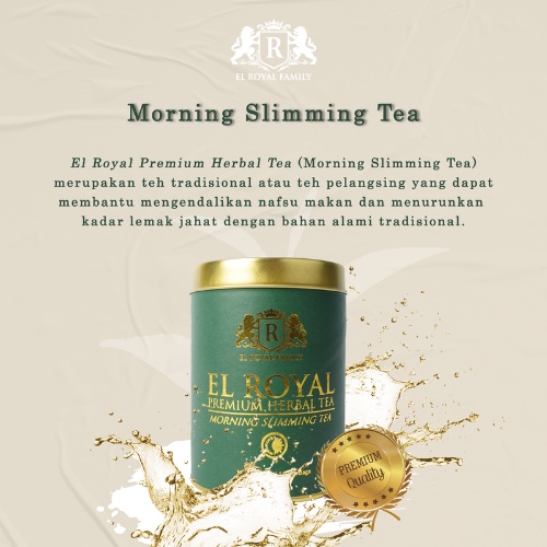 El Royal Premium Tea / Teh Pelangsing Siang &amp; Malam (1 paket) - BPOM 100% ORIGINAL