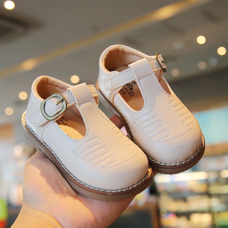 2239 NEW Sepatu flat anak perempuan motif polos kualitas premium