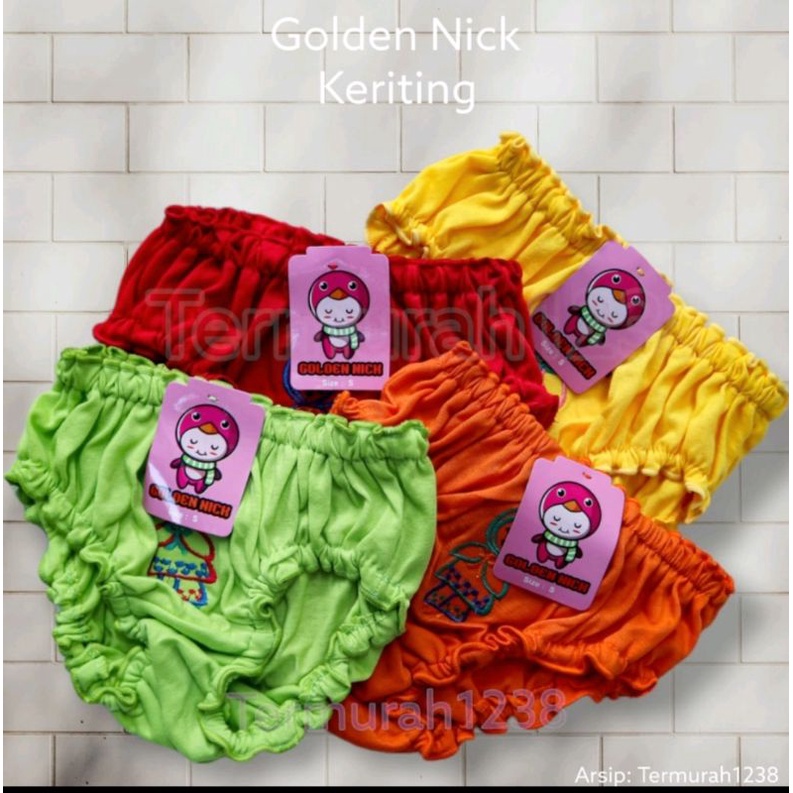 CELANA DALAM ANAK PEREMPUAN GOLDEN NICK 251 KERITING 1-7 TAHUN