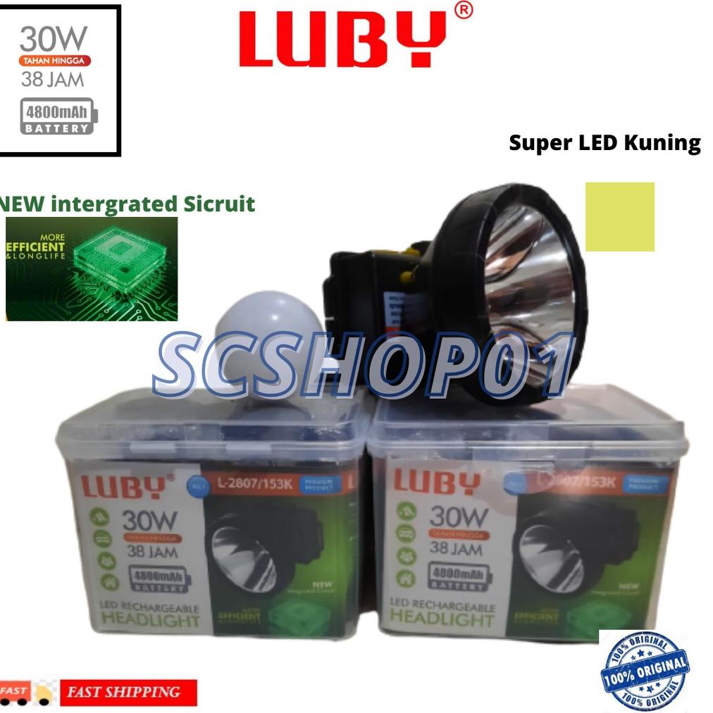 PRODUK- SENTER KEPALA LUBY 30 WATT L-2807/153K ( CAHAYA KUNING ) .