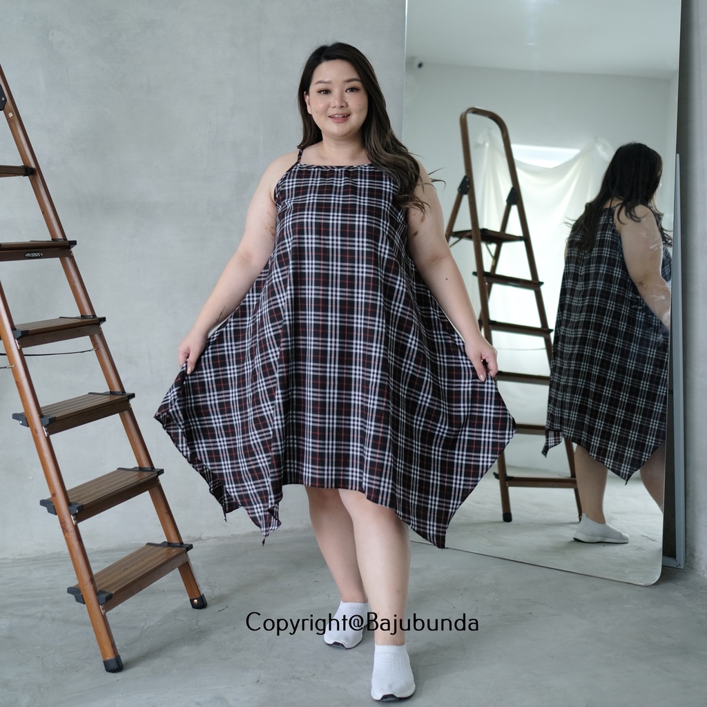 LD 130 Dress Jumbo Dres Big Size Baju Wanita Jumbo NANAKOTAK