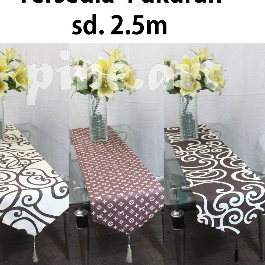 ✧ Taplak Meja tamu / meja makan 2 lapis. Panjang hingga 2.5 m. Motif dr kain / Table Runner で