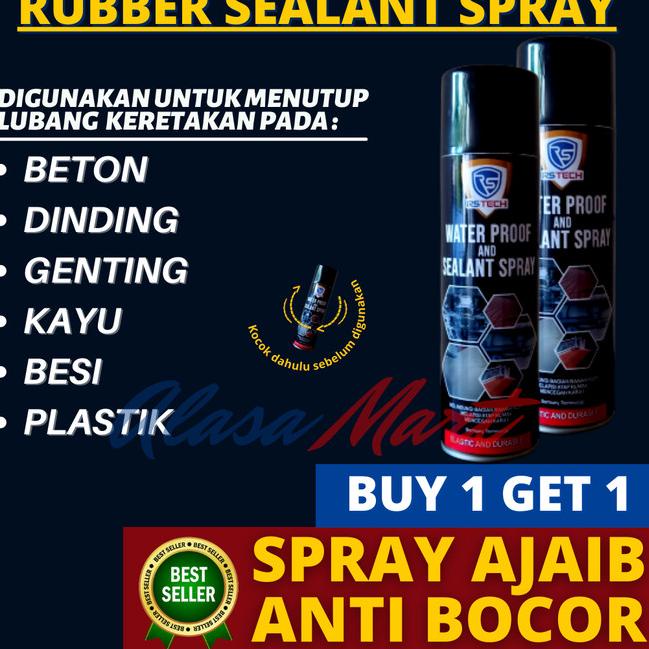 

Rubber Sealant Spray - Aqua Sealant Spray Anti Bocor 500ml Buy 1 Get 1 - Putih