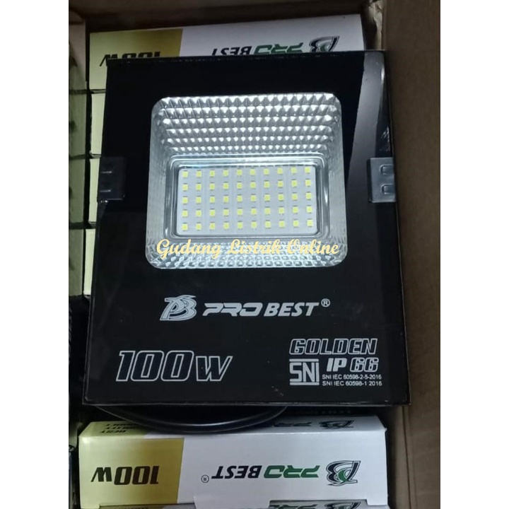 LAMPU LED SOROT/LAMPU TEMBAK FLOOD LIGHT/PRO BEST SOROT10W/20W/30W/50W/100W/200W PUTIH/KUNING