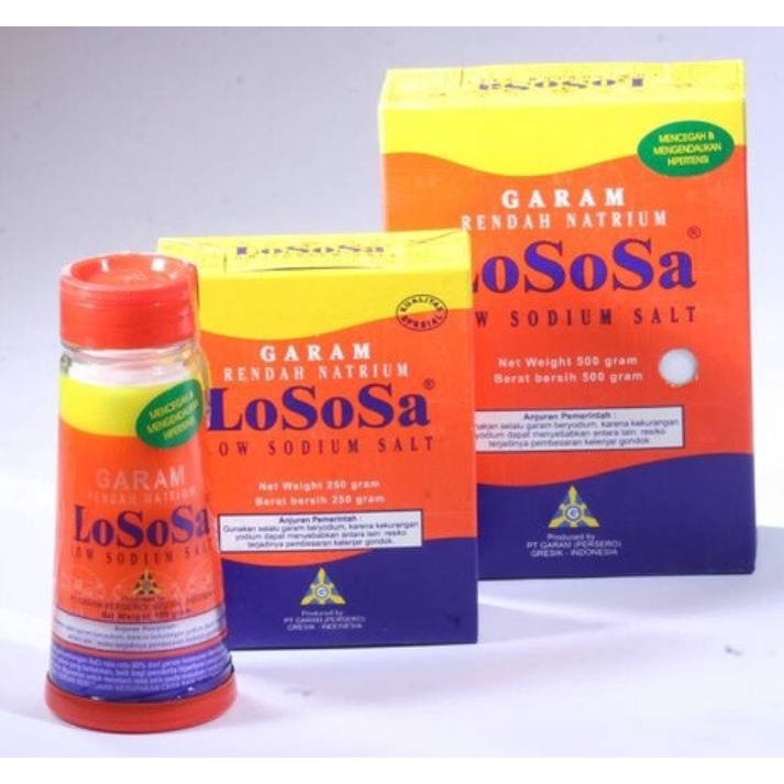 

LOSOSA Garam Rendah Natrium All Varian [Garam Konsumsi..untuk Mencegah Darah Tinggi..Membantu Program Diet..Mencegah Osteoporosis]