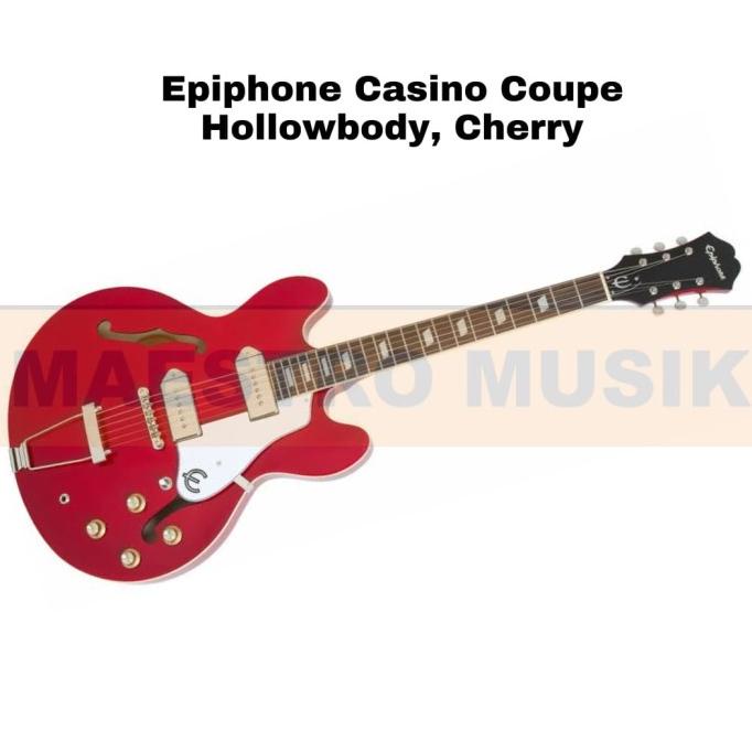 Epiphone Casino Coupe Hollow Body - Cherry - Packing Kayu