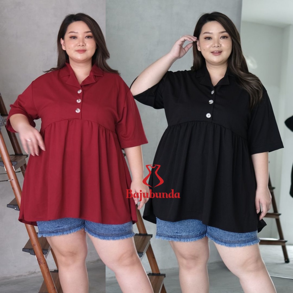 LD 120 130 140 Atasan Wanita Jumbo Blouse Big Size Bajubunda RAHAYU