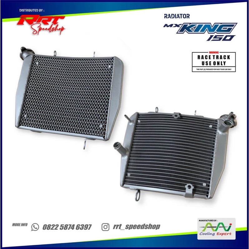 RADIATOR CURVE MX KING ROADRACE RRT SPEEDSHOP