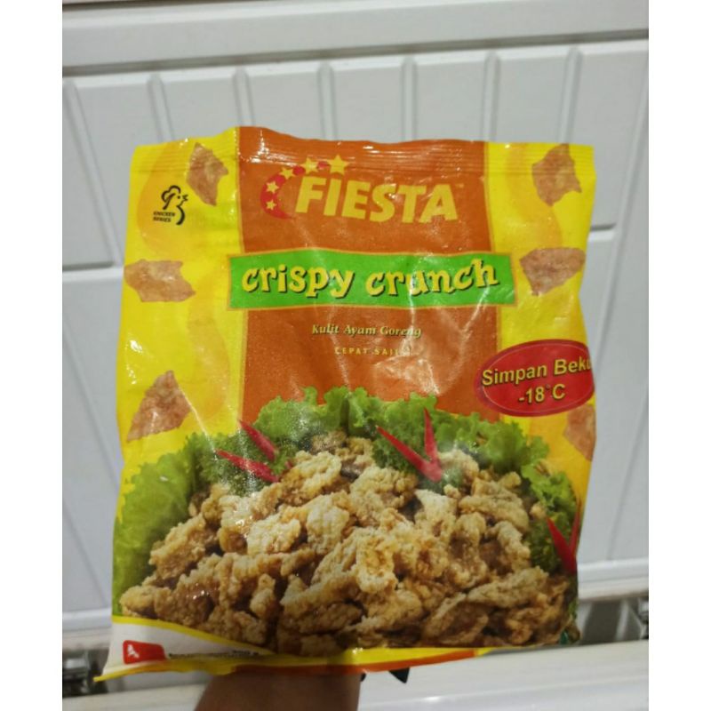 

[FROZENFOOD] FIESTA Crunch Kulit Ayam Crispy 300 gram-Free Bubblewarp