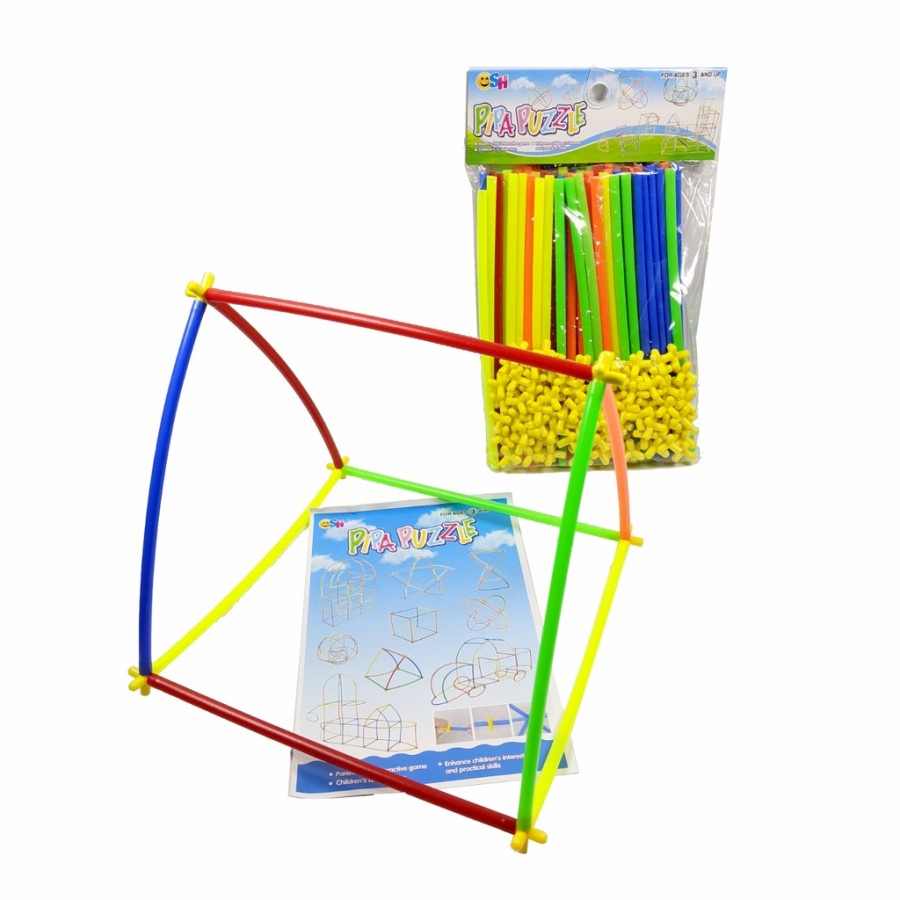 PROMO - Magic Straws isi 100 pcs- Straws and Connectors SH290 Pipa Puzzle //mainan edukasi anak //mainan monotoring anak//mainan murah//mainan bongkar pasang //mainan anak umur 1 2 3 4 5 6 7 thn