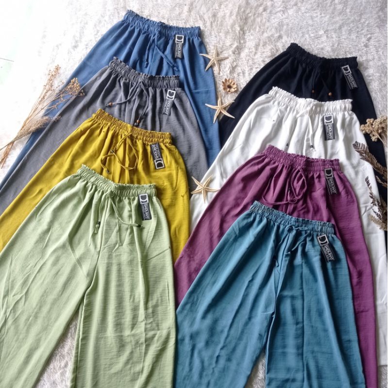 Grosir Kulot Crinkle Airflow Jumbo Bb Maksimal 80kg // Kulot Crinkle Polos HW // Kulot Kringkel Jumbo Tali Serut Big Size Xxl Xl // Kulot Panjang Wanita Dewasa Polos Pinggang High Waist// Kulot Airflow Grosir Dan Ecer // Digrup