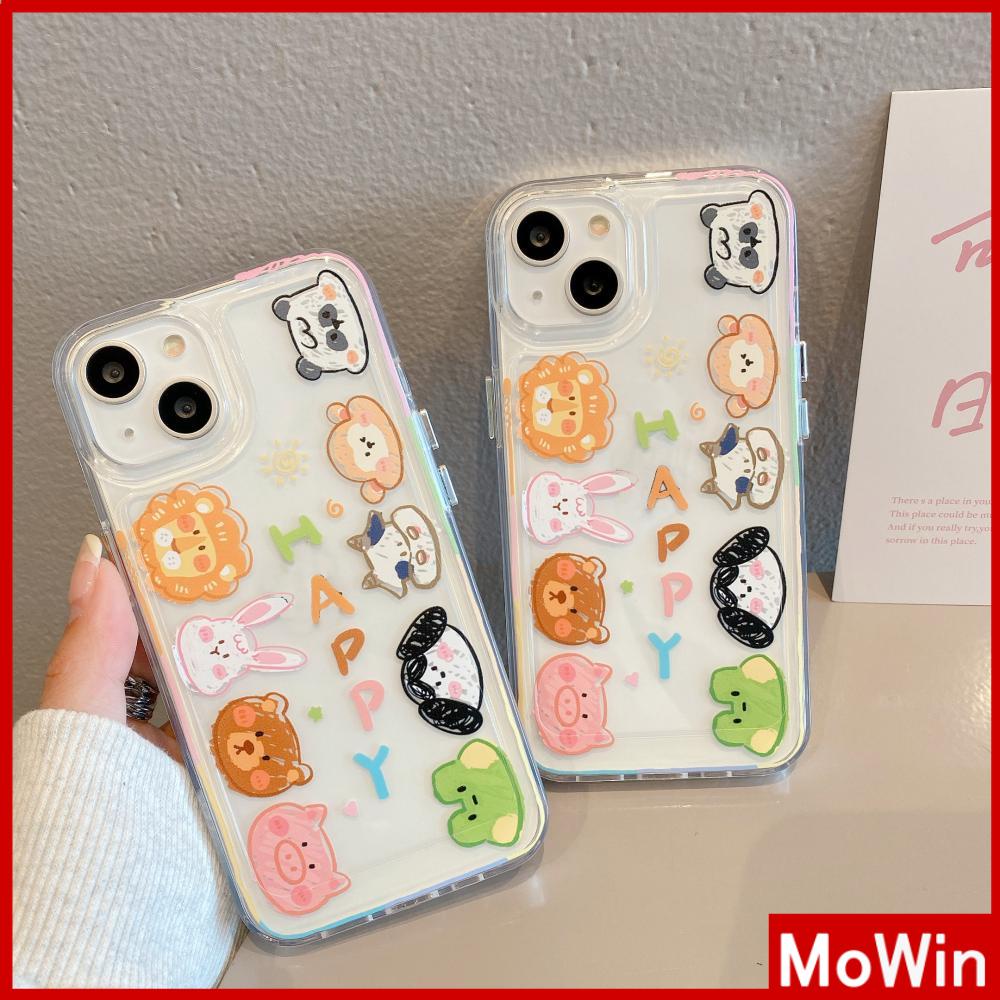 For iPhone 14 Pro Max iPhone Case Thickened TPU Soft Case Clear Case Shockproof Plating Button Cute Cartoon Compatible For iPhone 13 Pro Max 12 Pro Max 11 Pro Max 7plus XR xs max