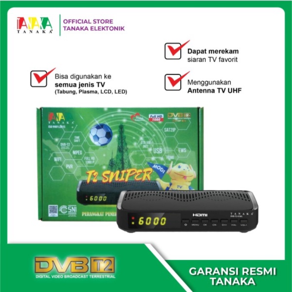 STB Digital DVB T2 Merek Tanaka Type T2 Sniper Murah