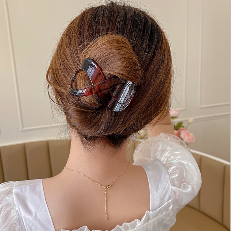 Jepit Rambut Model Duckbill Bahan Akrilik Gaya Vintage Korea Untuk Wanita