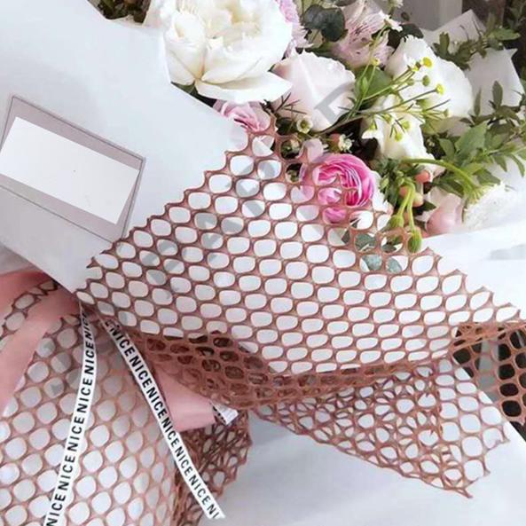 

Flower Wrapping Paper Jaring Bulat Korea / Polynet Bulat Mesh Roll - Silver