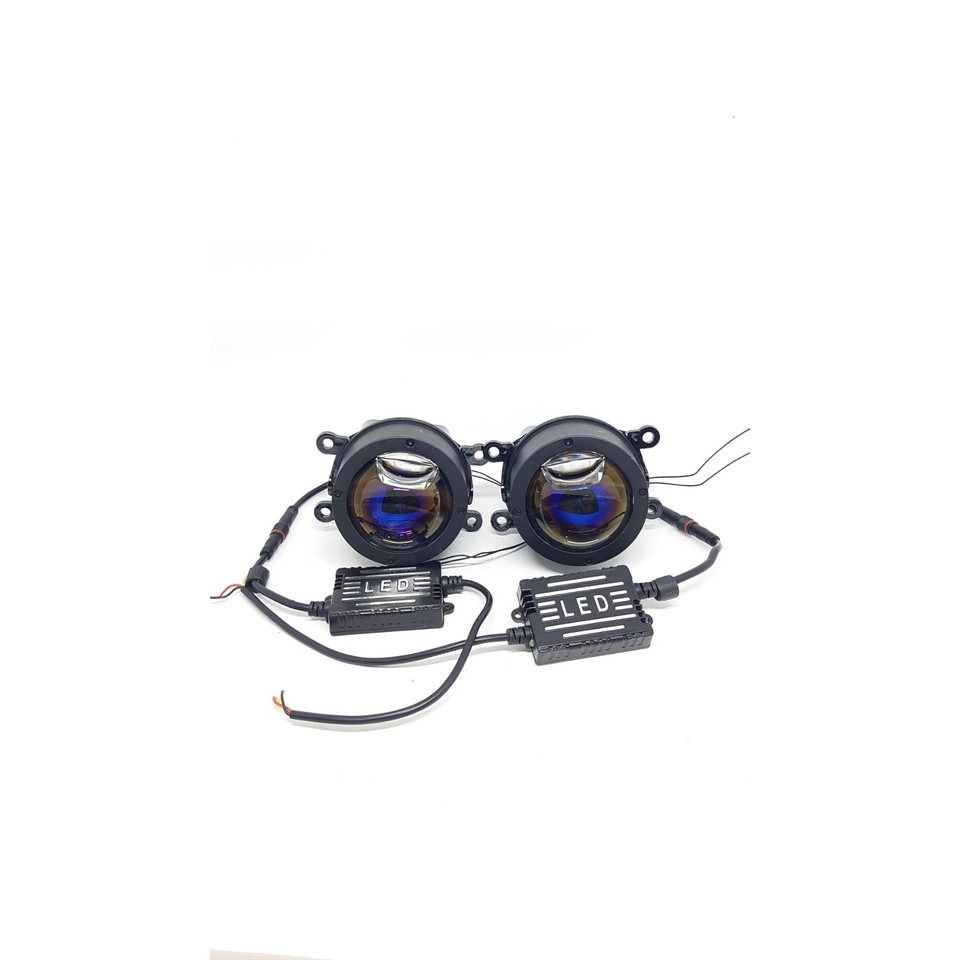 Fog Lamp Foglamp BiLED Bi-led Laser AES Q8 Pro Lampu Kabut Bemper 3 Warna 3 Colors Honda Toyota High