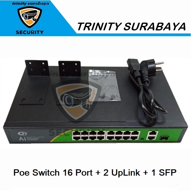 Poe Switch 16 Port + 2 UpLink + 1 SFP Trinity