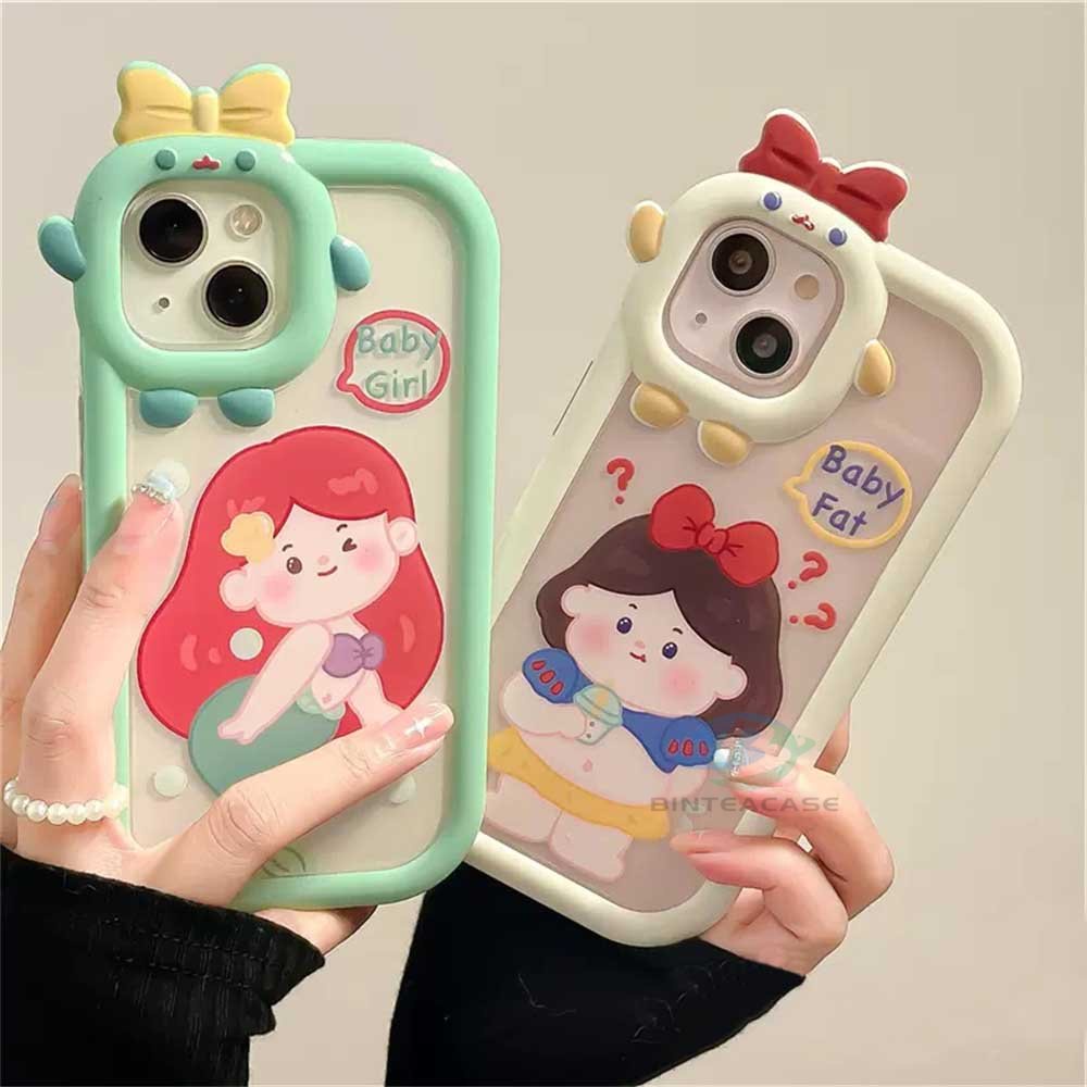 Case Motif Kartun Princess Monster Untuk IPhone 14 Pro Max 13 Pro Max 11 12 Xr XS 6 6S 7 8 Plus