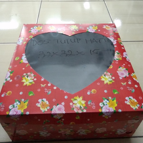 

BOX KUE/KOTAK DUS KUE HATI (10 PCS )