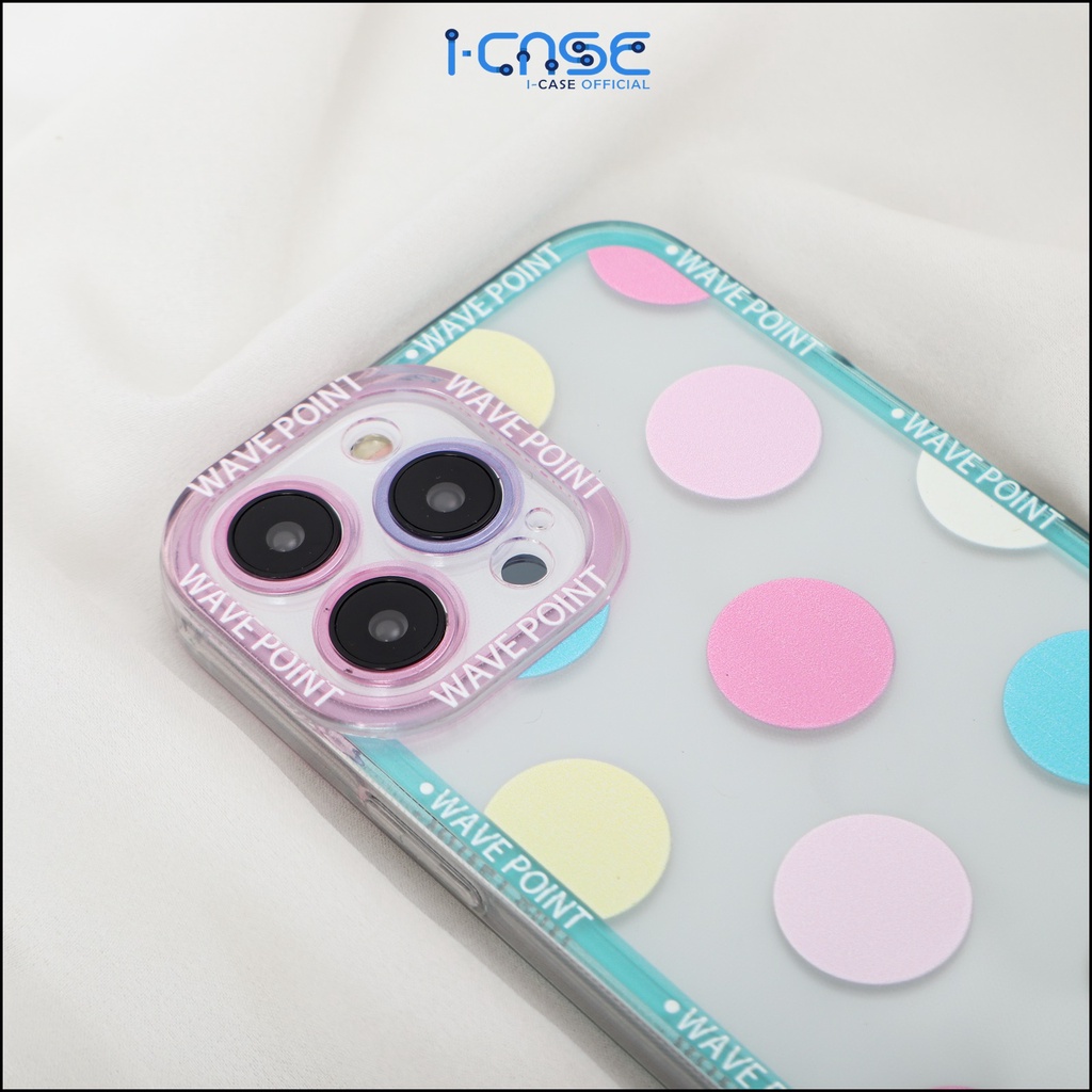 Soft Case Clear  Big &amp; Little Polkadot Full Lens Cover For iPhone 7 8 SE 7+ 8+ X XR XS MAX 11 12 13 MINI PRO MAX