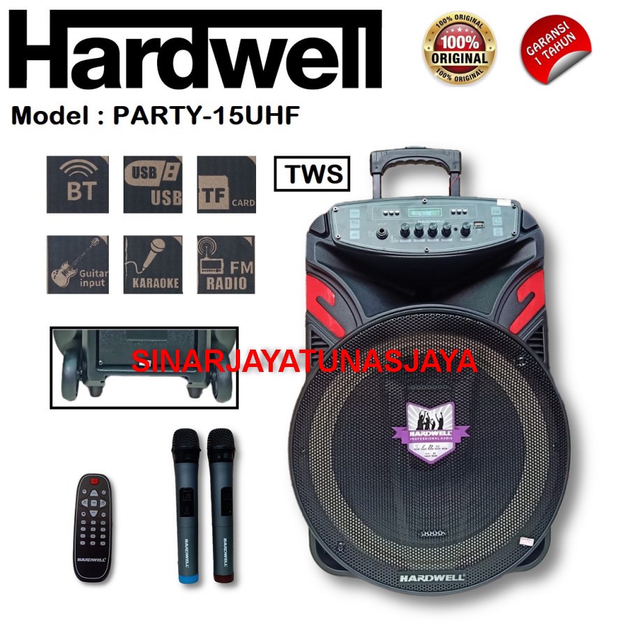 Speaker Meeting Portable Party 15 UHF Hardwell Original