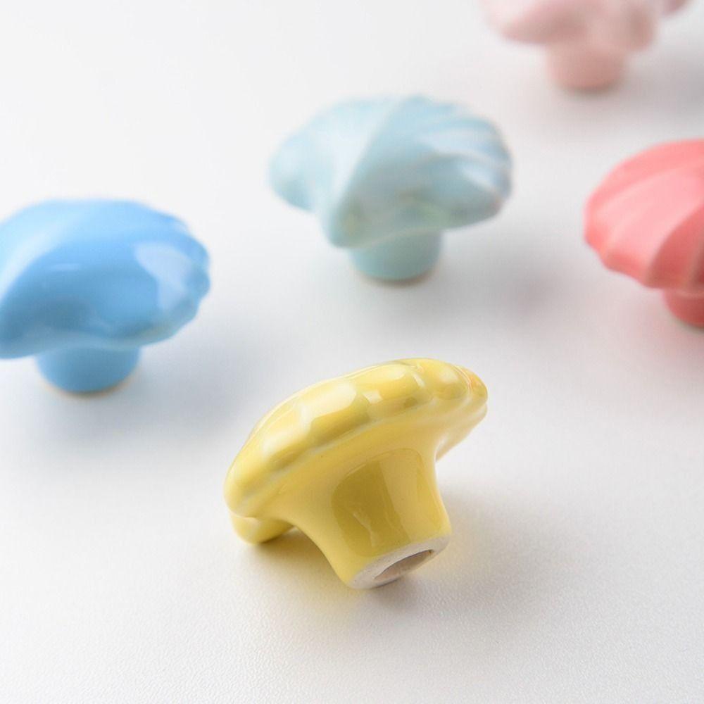 [Elegan] Knob Lemari Warna Warni Tahan Lama Shell Idyllic style Pegangan Pintu Lemari Anak