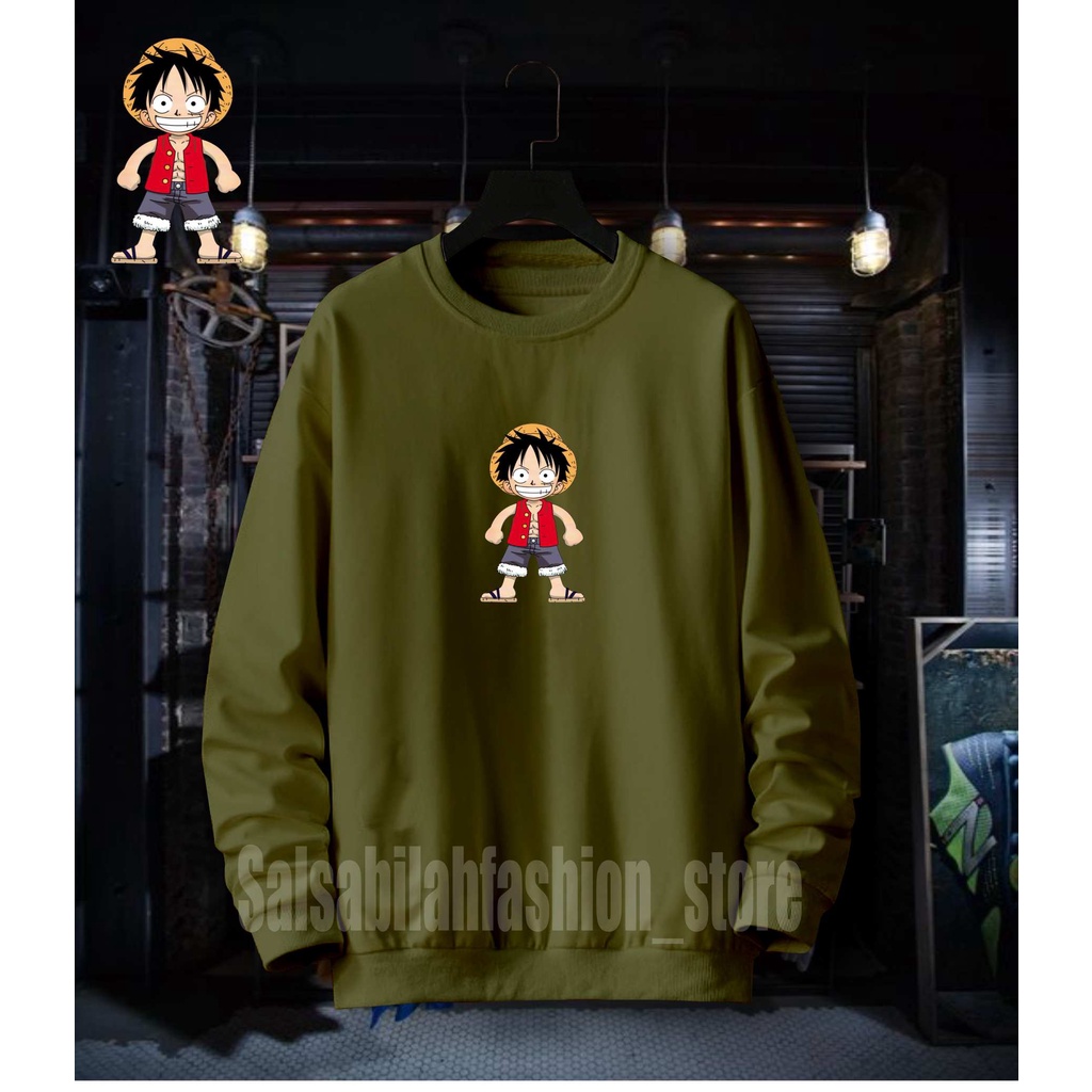 CREWNECK Jaket Distro Sweater Oblong Pria Wanita FLEECE TEBAL