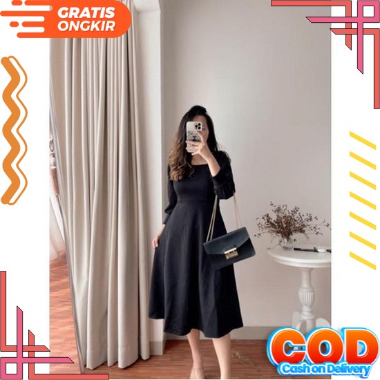 Dress Pesta Wanita Polos Dress Brokat Pesta Tile Gliter Baju Kondangan Wanita Korea Baju Pesta Bruka