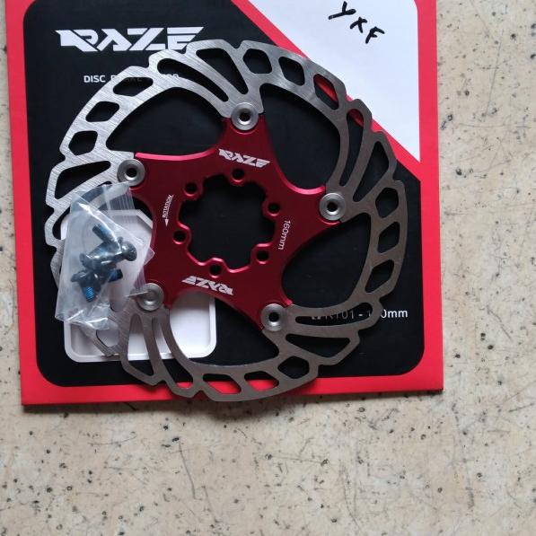 rotor rem discbrake/disc brake/cakram sepeda raze RT01 6bolt 160mm - Hitam