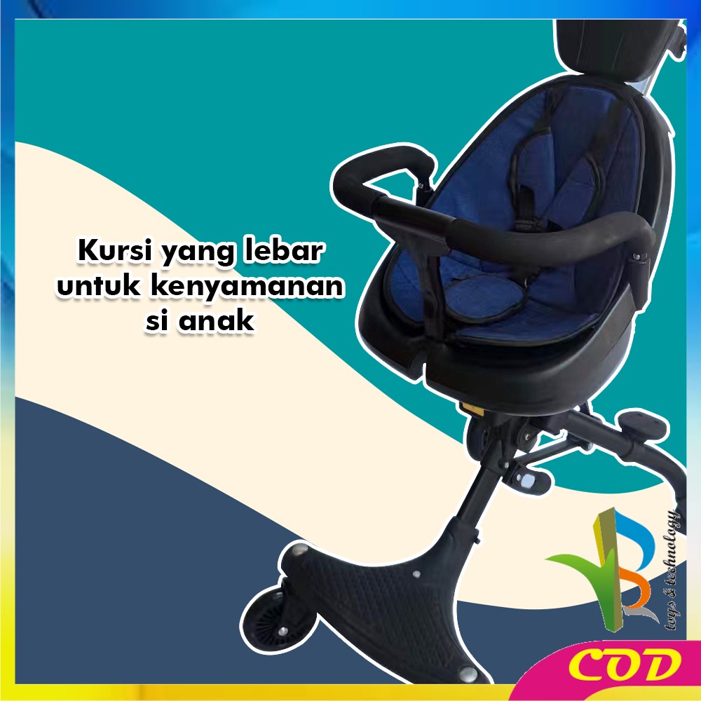 RB-C540 Stroller Lipat Travelling Perlengkapan Bayi Micro Trike / Stroller Baby Canopy Microtrike / Stroller Kereta Dorong Roda 4 Baby Stroller Import