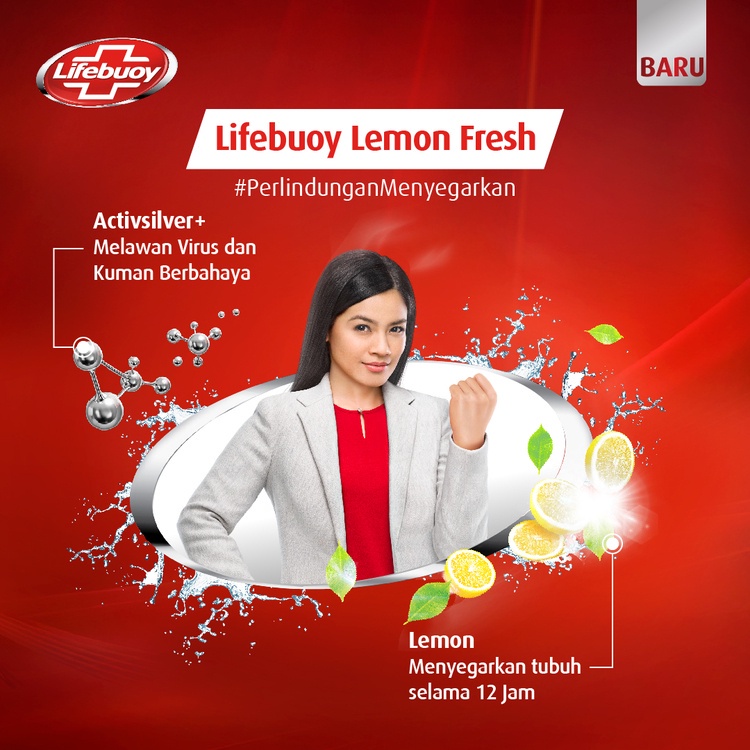 LIFEBUOY BODY WASH LEMON FRESH [ 825 ML ] SABUN MANDI BADAN CAIR REFILL ANTI-BACTERIAL ANTIBAKTERI LIFEBOY