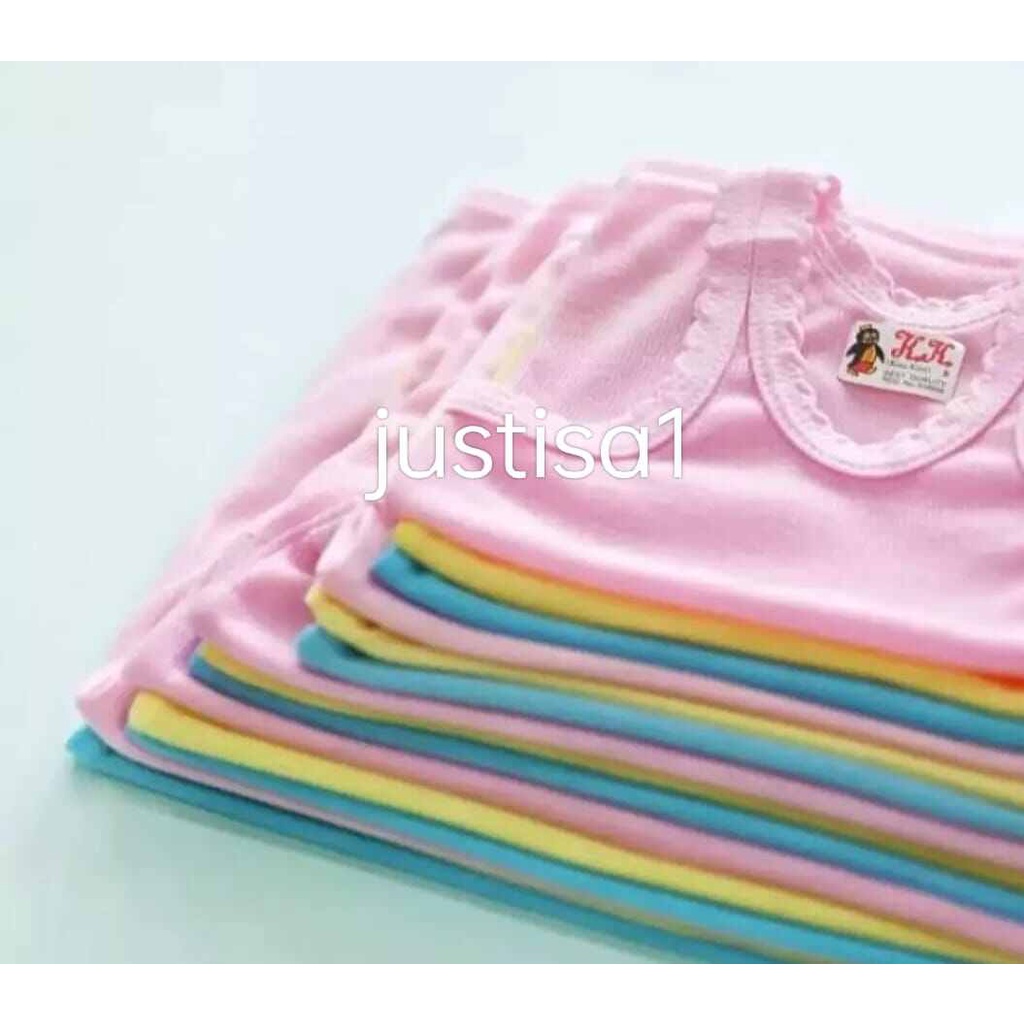 KK..6 PCS SINGLET ANAK PEREMPUAN DAN LAKI LAKI MERK KIKI TERMURAH